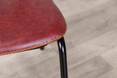 red-london-chair-seat-cushion
